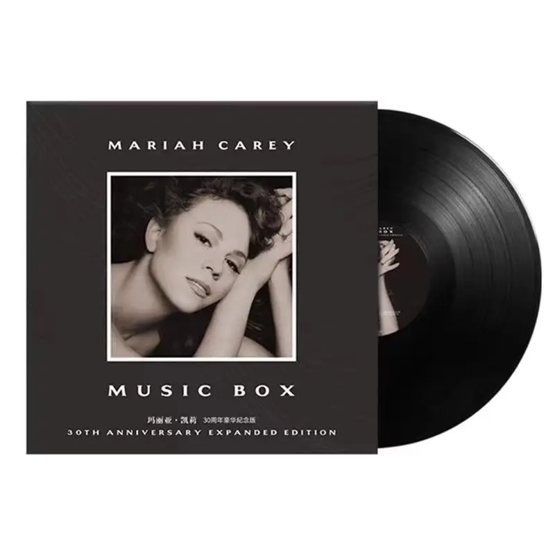 Pop Mariah Carey Mimi Music Vinyl LP Music Box 30th Anniversary Edition Album Bye Bye Cosplay 12 Inch Long Playing Record Gifts