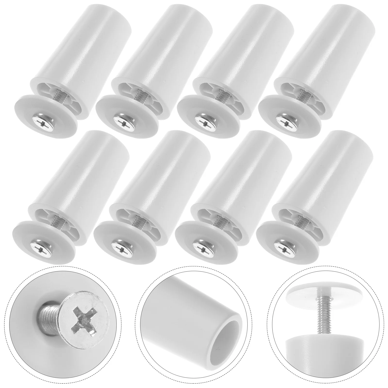 8 Pcs White Blind Stopper Blinds Stops Door Window Screening Stoppers Man Roller Shutter blind stopper
