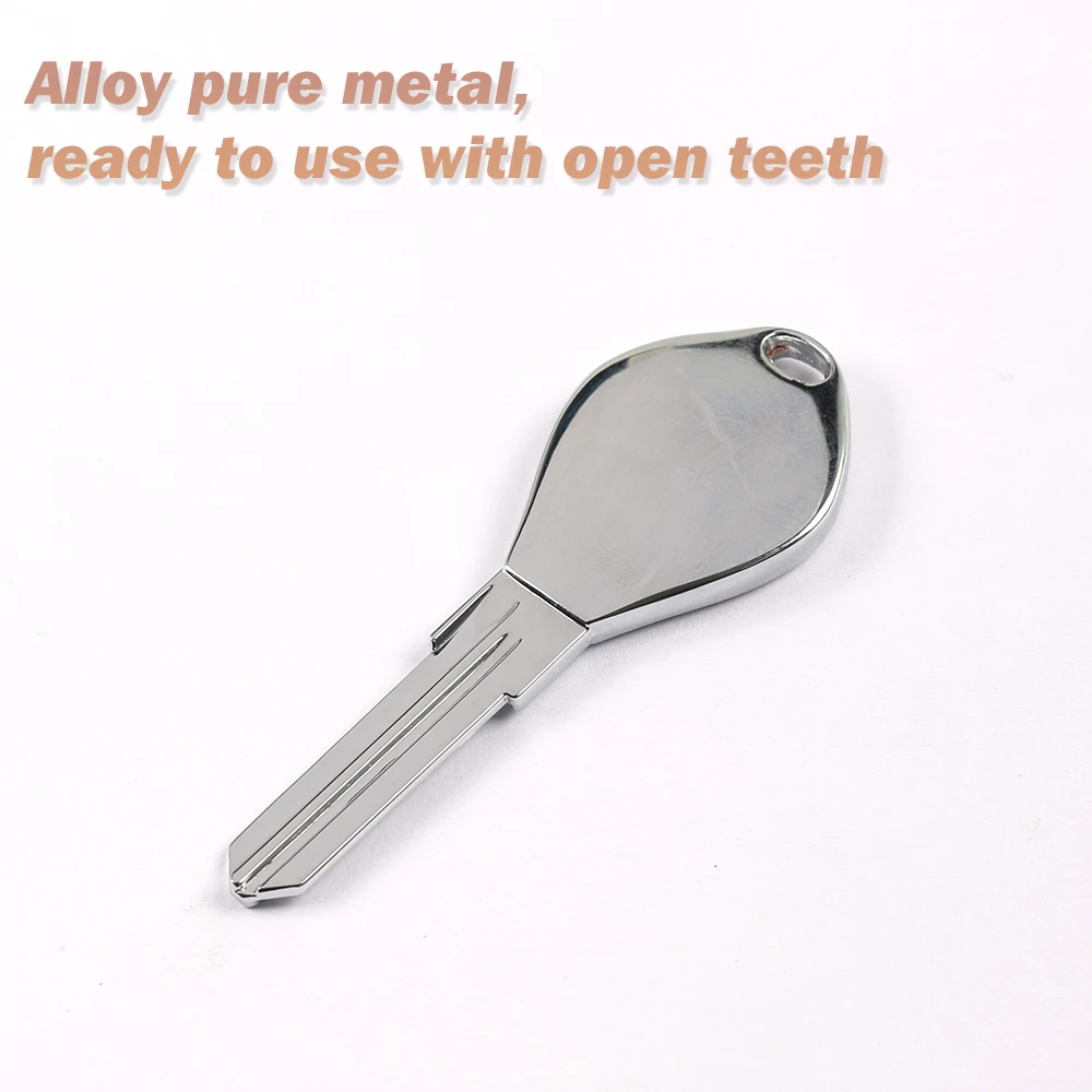 Left Slot-1 Piece Alloy Key Blanks for Motorcycle Harley Davidson X48 X72 XL883N/L/R.XL1200 Hardon Key Embryo(all-in-one-shaped)