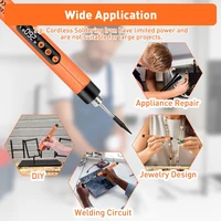 USB Soldering Iron Intelligent Temperature Setting Cordless Soldering Iron Set With Led Work Light - Image 5