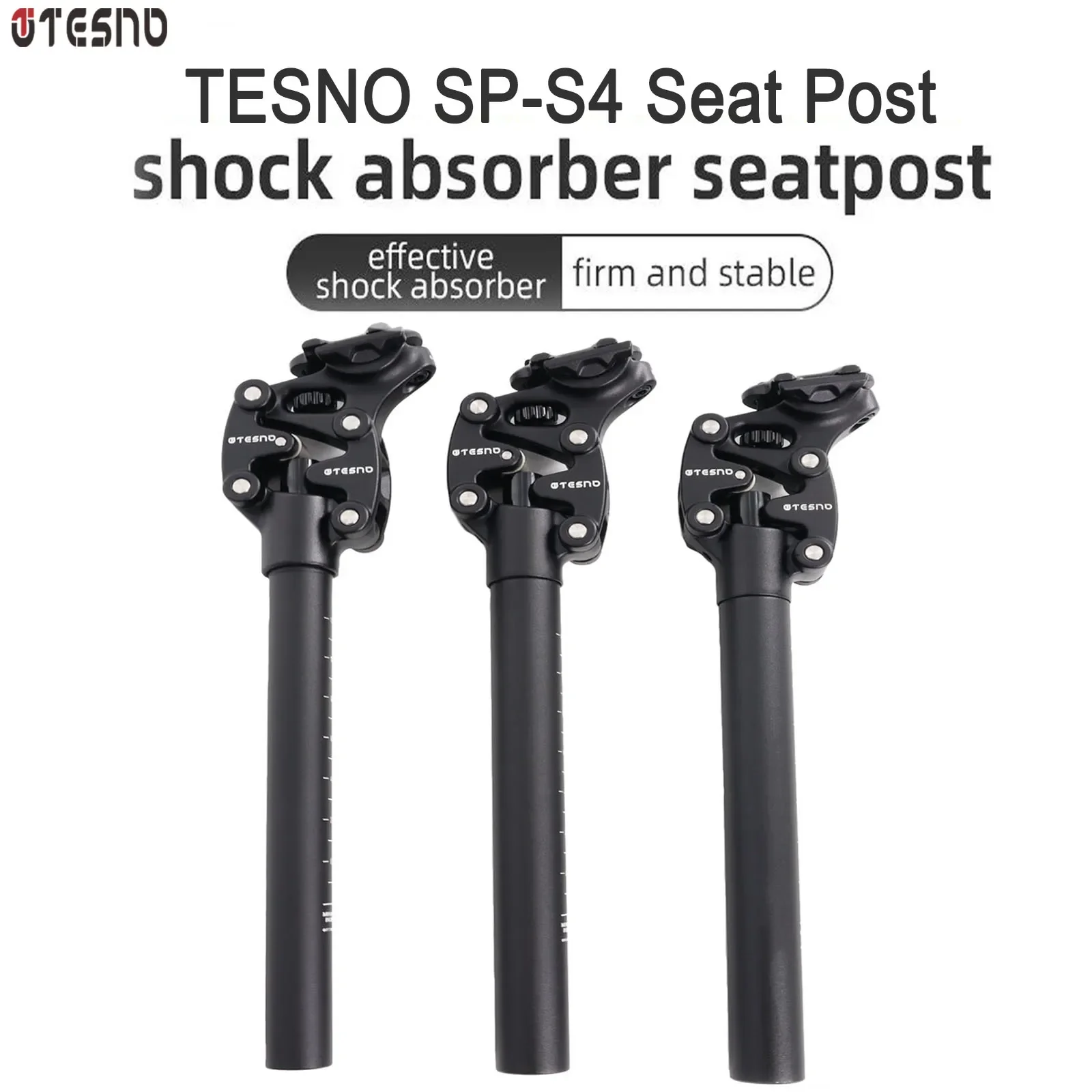 TESNO MTB Bicycle Shock Absorber Seatpost Bike Seat Post Dropper Manual Travel Height Suspension 27.2/30.9/31.6mm Bike Seat Tube bike seat post