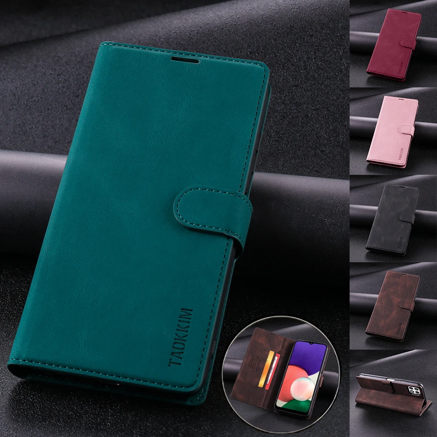 Wallet Skin Feel Leather Case For Samsung Galaxy A12 A22 A32 A50 A51 A52 A53 A70 A71 A72 S22 S21 S20 Plus Ultra FE S10 S9 Plus cheap galaxy s22+ case