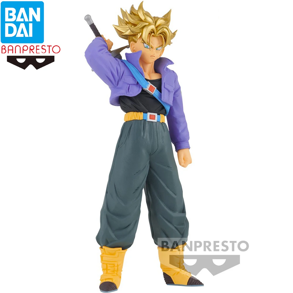

Original BANDAI Banpresto Blood of Saiyans Dragon Ball Z Trunks SSJ Anime Figure Model Toy Collectible Gift for Fans Kids