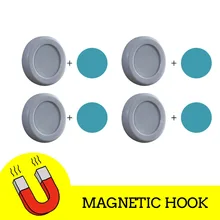  Strong Magnetic Hooks Remote Control Holder For Hanging Tool Wall Mount Remote Control Storage Shelf Convenient Organizer Home 
