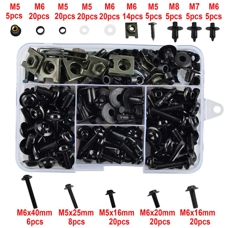 Fairing Bolts Screws Kit Nut Clips For Honda CBR400RR CBR1100XX CBR1100RR CBR954RR CBR900RR CBR 400RR 1100XX 1000RR 954RR 900RR