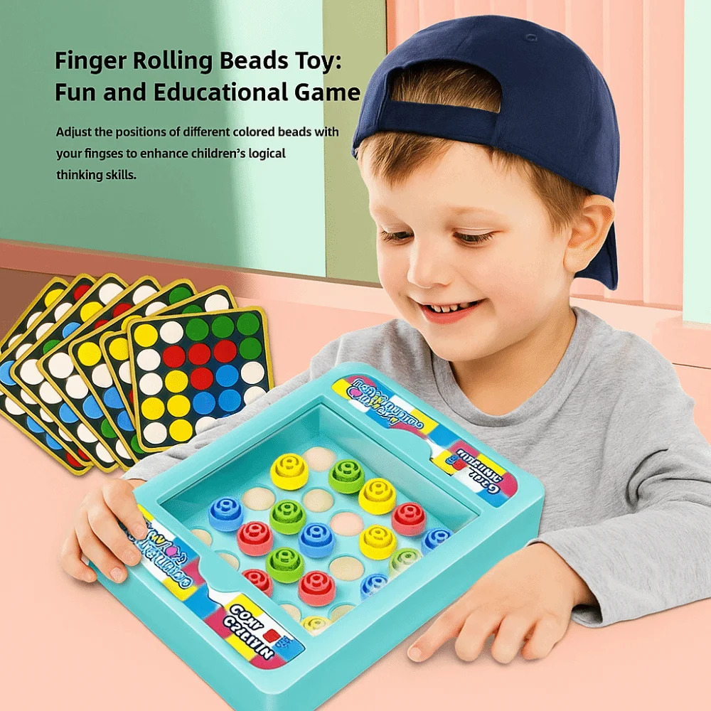 Intelligent Finger Rolling Ball Game Montessori Exercise Logical Thinking Puzzle Memory Training Hand Eye Coordination