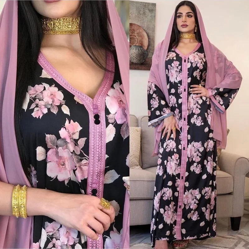 2023 Islam Abaya Dress Ramadan Eid Dress  Abayas for Women Ropa De Mujer Envio Gratis Islam Femme Robe Dubai Abaya Turkey