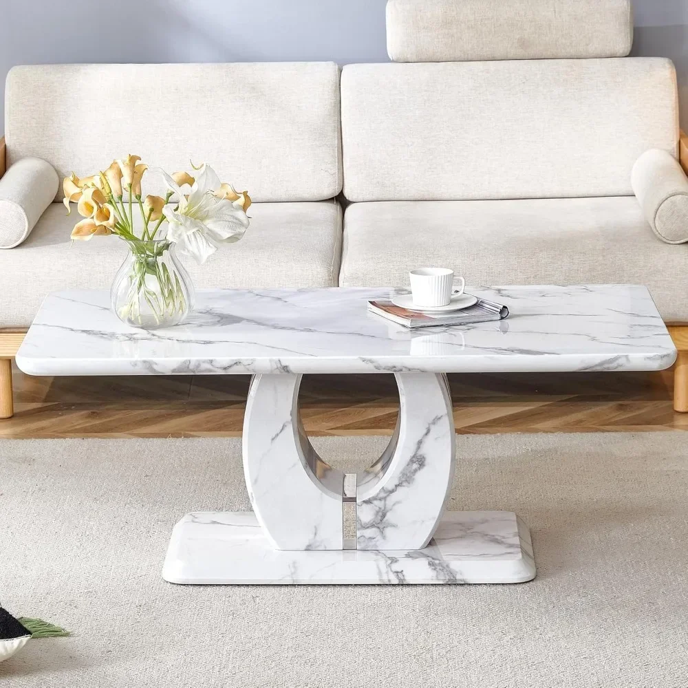 Coffee Table, Large Coffee Tables for Living Room, Rectangular, Tea Table