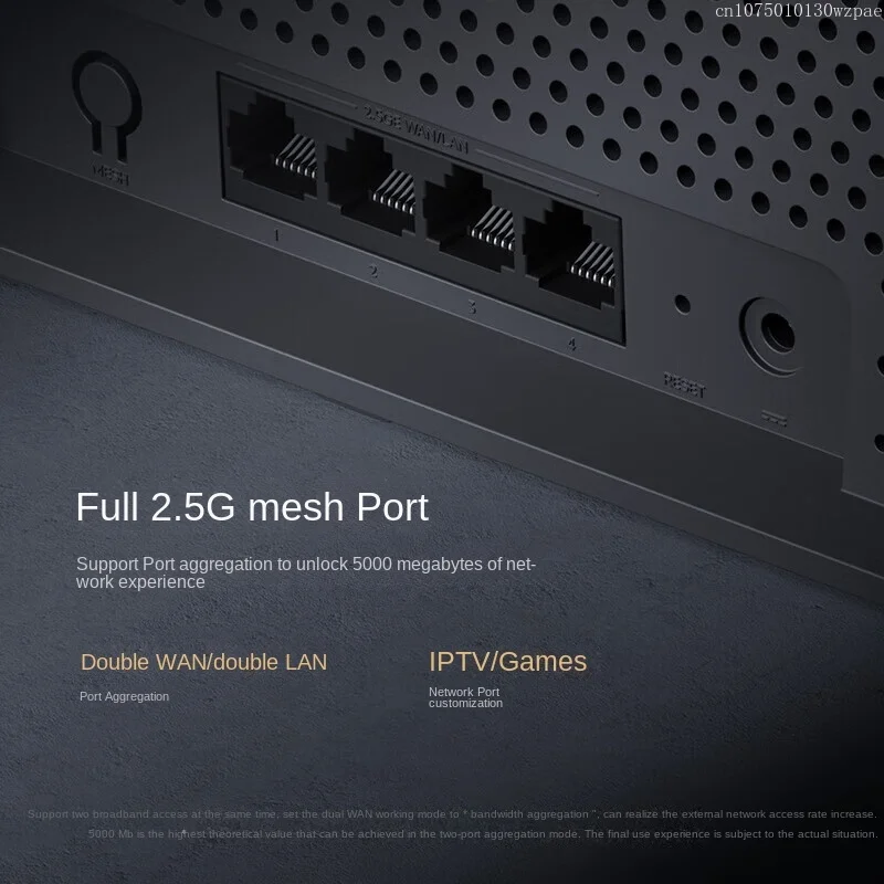 WiFi Router Xiaomi Mijiia Router BE6500 Adaptive Network Port Support WiFi7 Support IPTV Connect