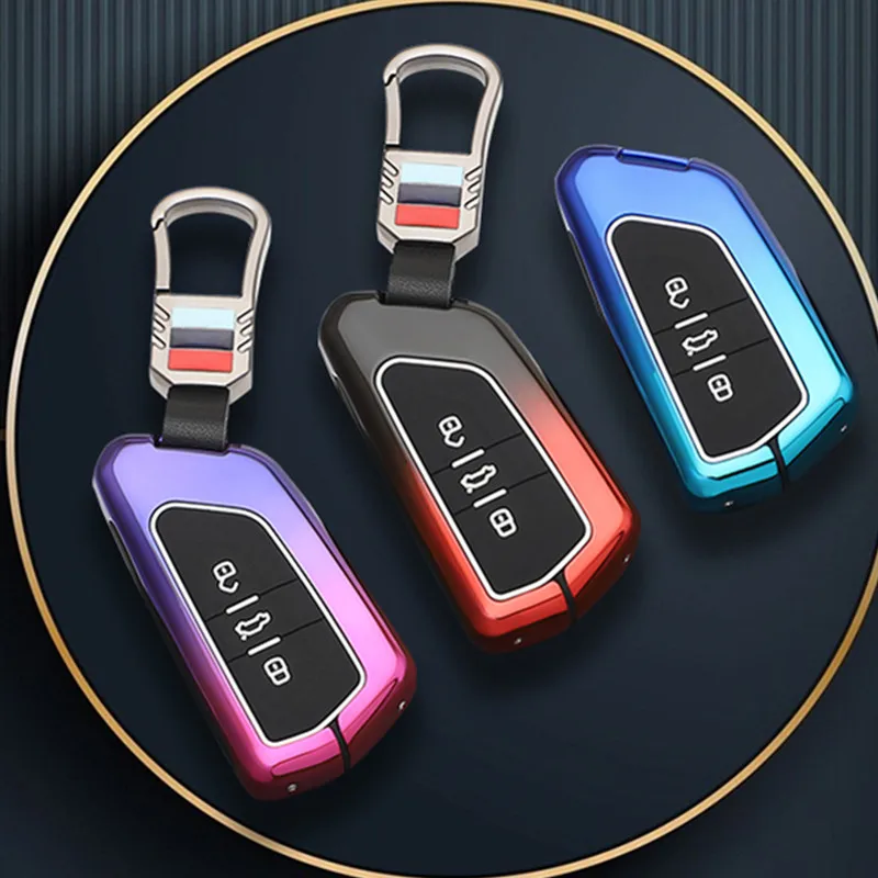 Portachiavi Cover Per Vw Volkswagen Golf 8 Id.3 Id.4 2020 Skoda Octavia Smart Key Case Full Protection Key Shell Con Portachiavi