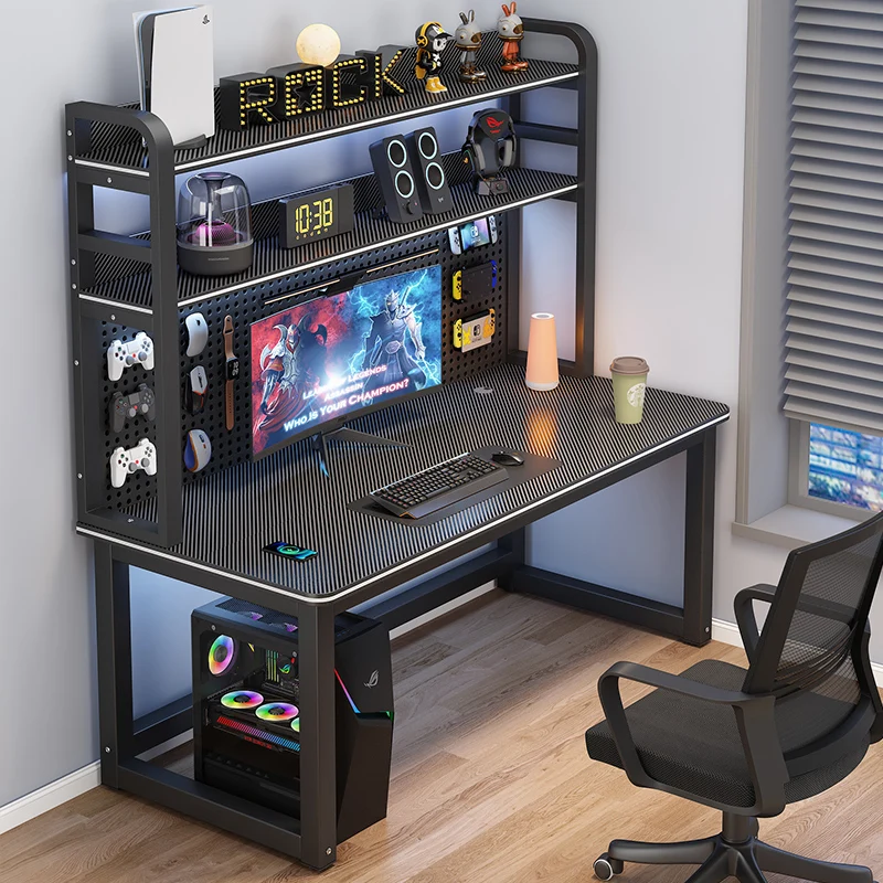 Computer Desk Reception Bureau Gaming Study Modern Multifunction Desk Coffee Black Scrivania Legno Living Room Furniture карт ридер ugreen cm264 usb 3 0 multifunction card reader black 60722