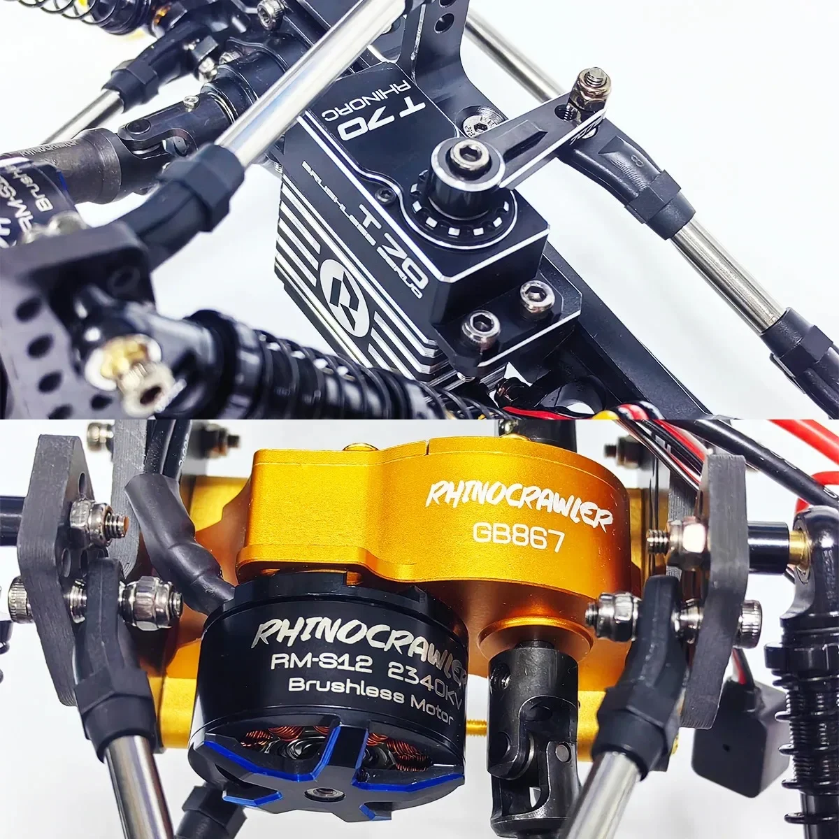 RhinoRC YUE V2 RTR1.9S ũѷ ڵ T70  RhinoESC 40A S12 ƿ  ޺ (MOA ũѷ RTR 1/10 ε ڵ)