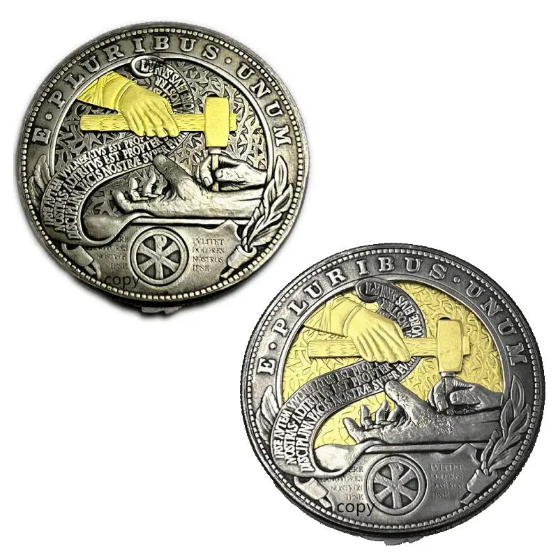 Movable Mechanism Coin The Savior`s Hand Hobo Nickel Morgan