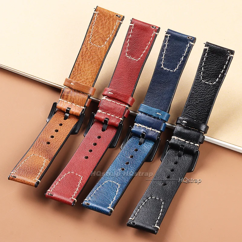 Vintage-Inspired Leather Watchband