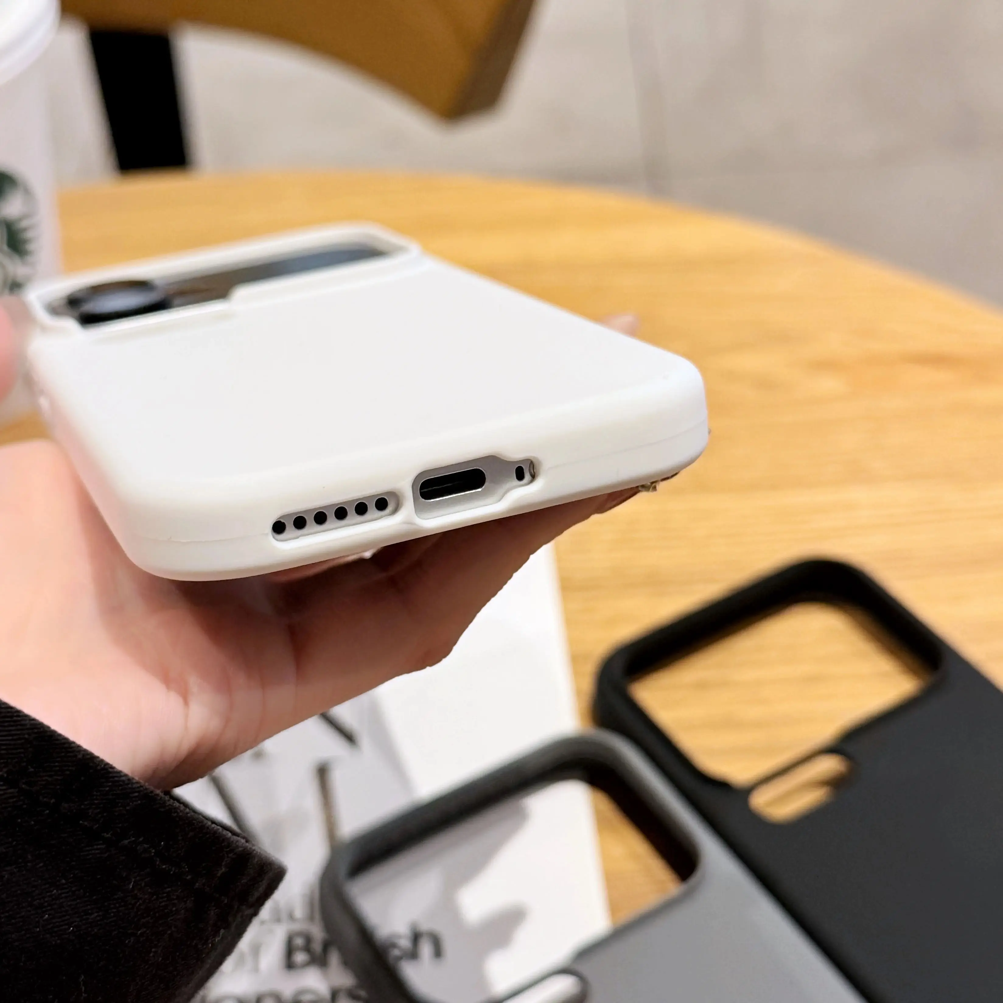 Sleek Matte Shockproof Liquid Silicone Phone Case – Simple Bright Design