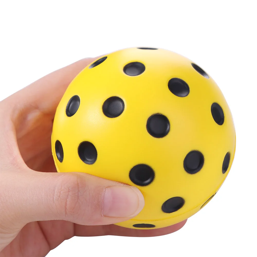 74mm Foam Pickleballs Practice Balls Low Decibel Damping Silent Pickleball Balls High Elasticity Lightweight Exact Real Ball