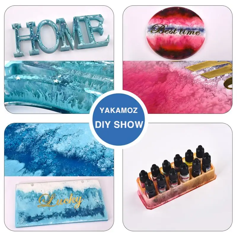 Epoxy resin pigment 10ml 22Colors Alcohol Ink Art Epoxy Resin Diffusion Pigment Liquid Colorant Dye For DIY UV Epoxy Resin Mold Jewelry Making