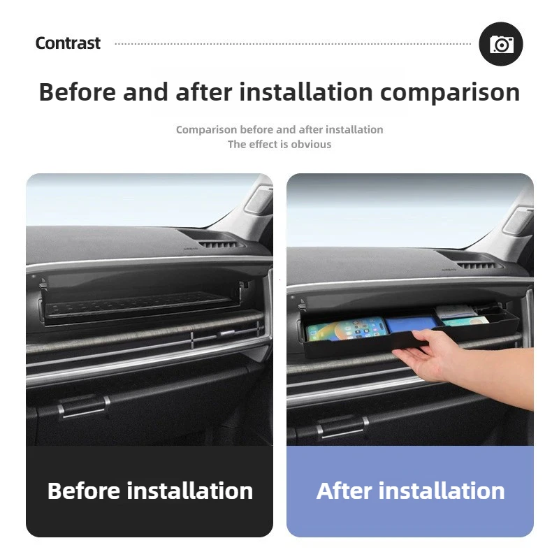 현대 싼타페 2024 2025 차량용 수납함 내부 액세서리 조수석 서랍 수납 케이스 정리함 트레이