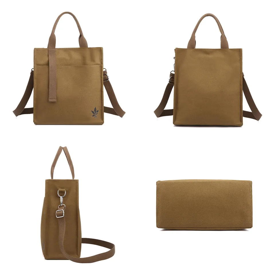 Women Messenger Bag Shoulder Bags Canvas Female Crossbody Bags Fashion Lady Handbags Zipper Closure High Quality Tote