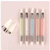 Nail Art Pen Double Head Silicone Flower Sculpting Pen Adjustable Glue Stick Embossing Pen Nail Art Brush Every Home Tool 6
