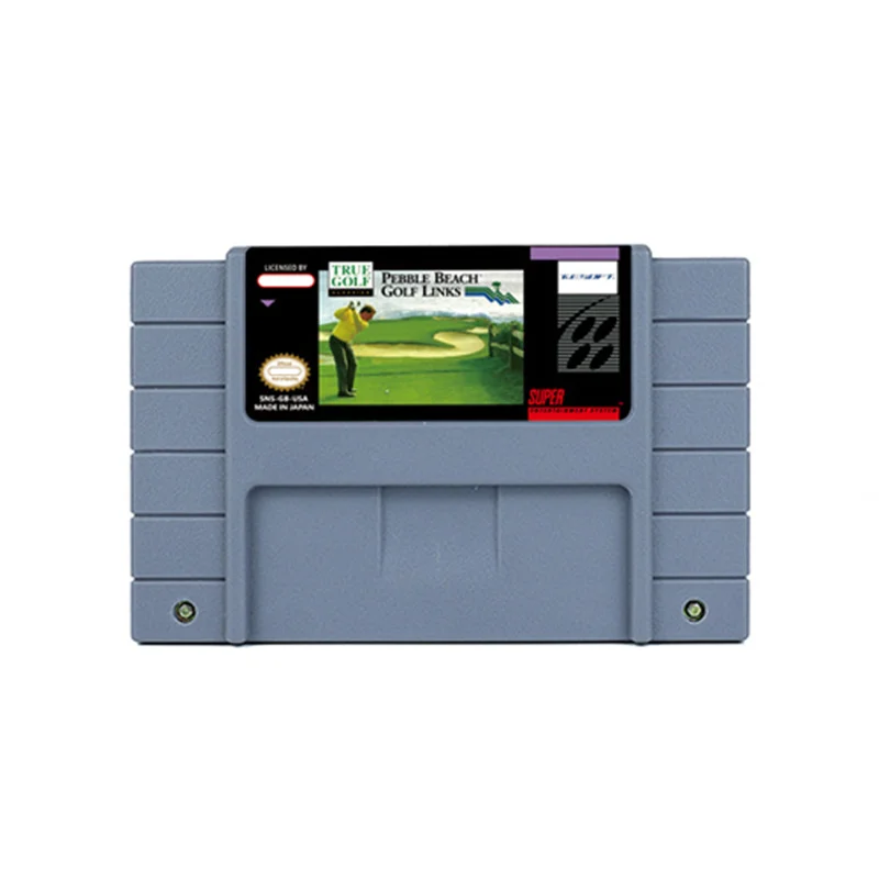 True Golf Classics - Pebble Beach Golf Links O Waialae Country Club O Wicked 18 Rpg Game Per Snes 16 Bit