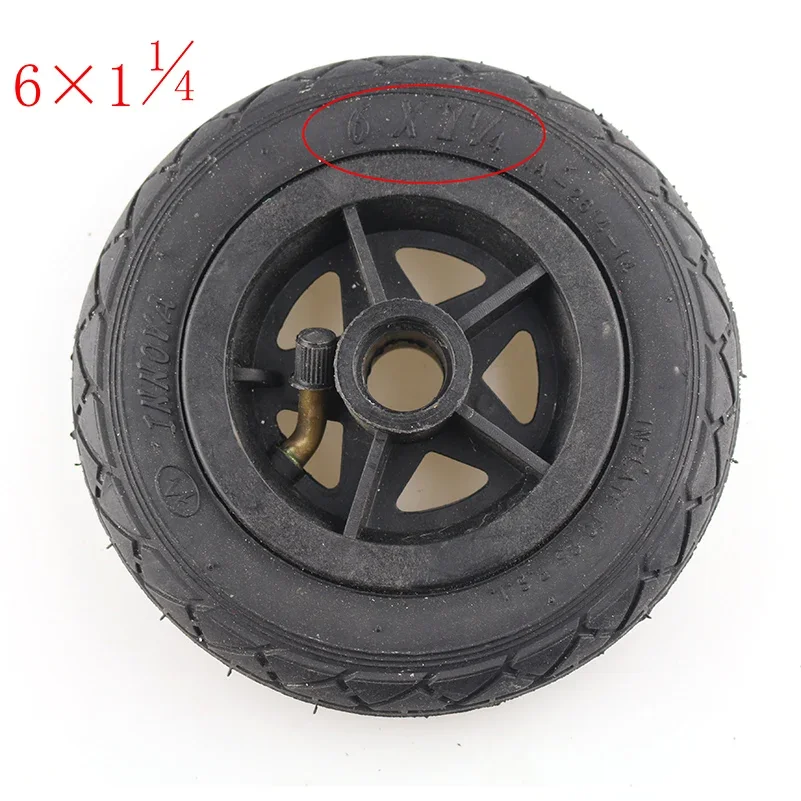 

Hight Quality 150MM Scooter Inflation Wheel With Hub Electric Scooter 6X1 1/4 6 Inch Pneumatic Tire