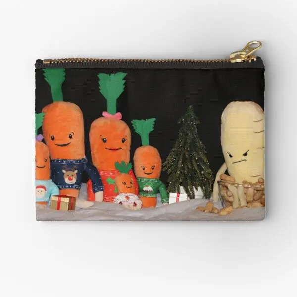 

Kevin The Carrot Family Zipper Pouches Panties Socks Packaging Bag Storage Money Cosmetic Key Underwear Small Pocket Coin Women
