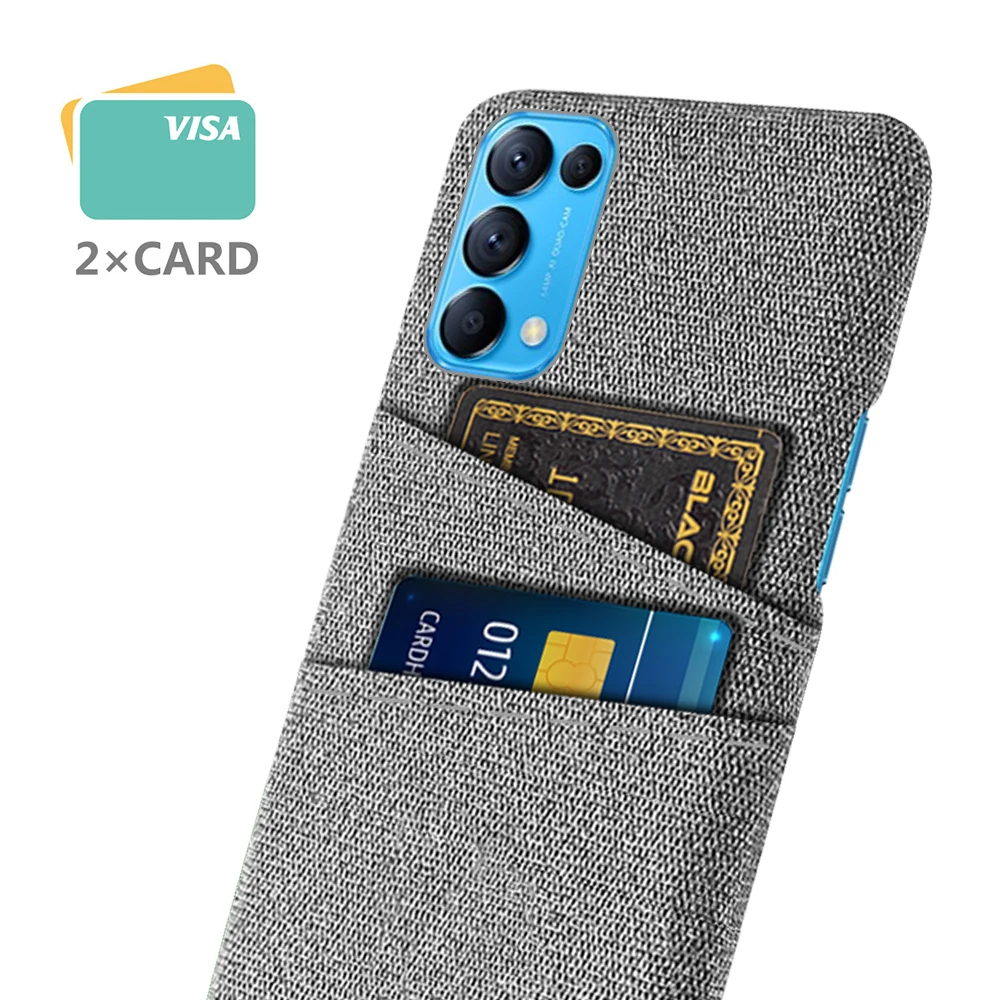 

Case For OPPO Find X3 Lite Case X3 Neo Luxury Fabric Dual Card Phone Cover For OPPO Find X3 Lite Find X3 Neo X3 Pro Fundas Coque