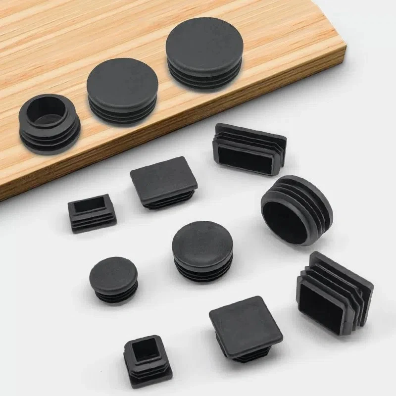 Square Table Chair Leg Protection Pad Black PE Material Furniture Antislip Wear-resistant Foot Pad Silent Protect Floor Leg Cove