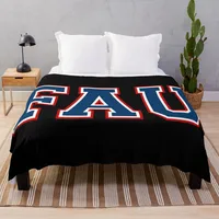 florida atlantic university college font Throw Blanket halloween Personalized Gift For Sofa Thin Blankets 1