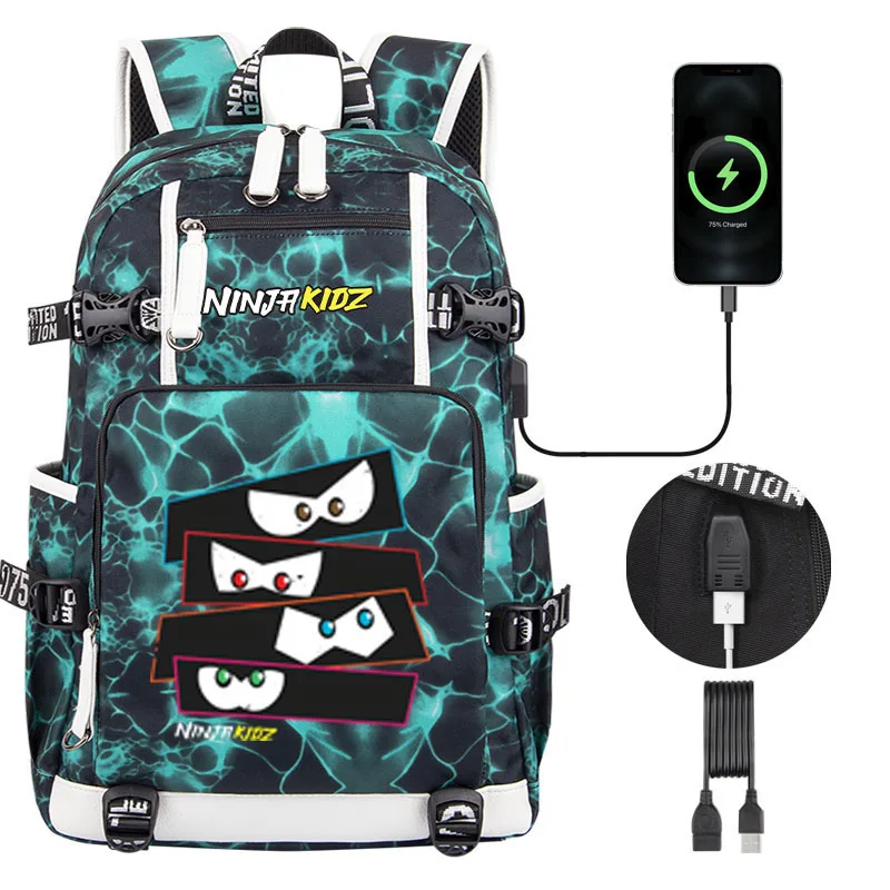 ninjakidz-kids-backpack-boy-girl-school-bag-cartoon-ninja-kidz-large-capacity-school-backpack-fashion-usb-laptop-bagpackag