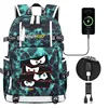 NinjaKidz Kids Backpack Boy Girl school bag Cartoon Ninja Kidz large capacity school backpack Fashion USB Laptop Bagpackag 1