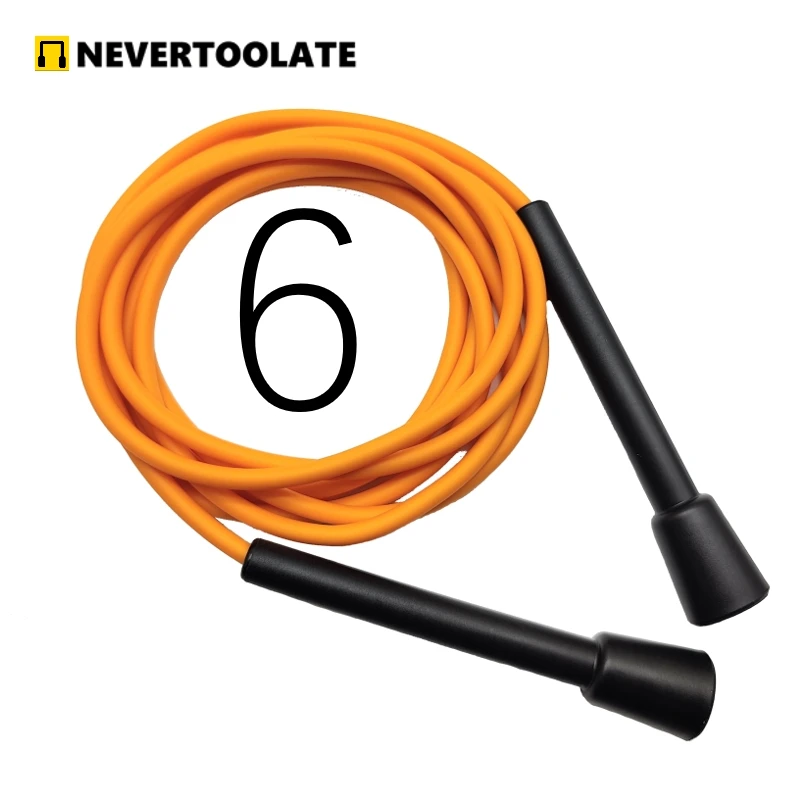 NEVERTOOLATE factory price speed skip rope longer 3.2 meters 10.5ft 150 gram long cord PVC fitness crossfit 6mm good quality