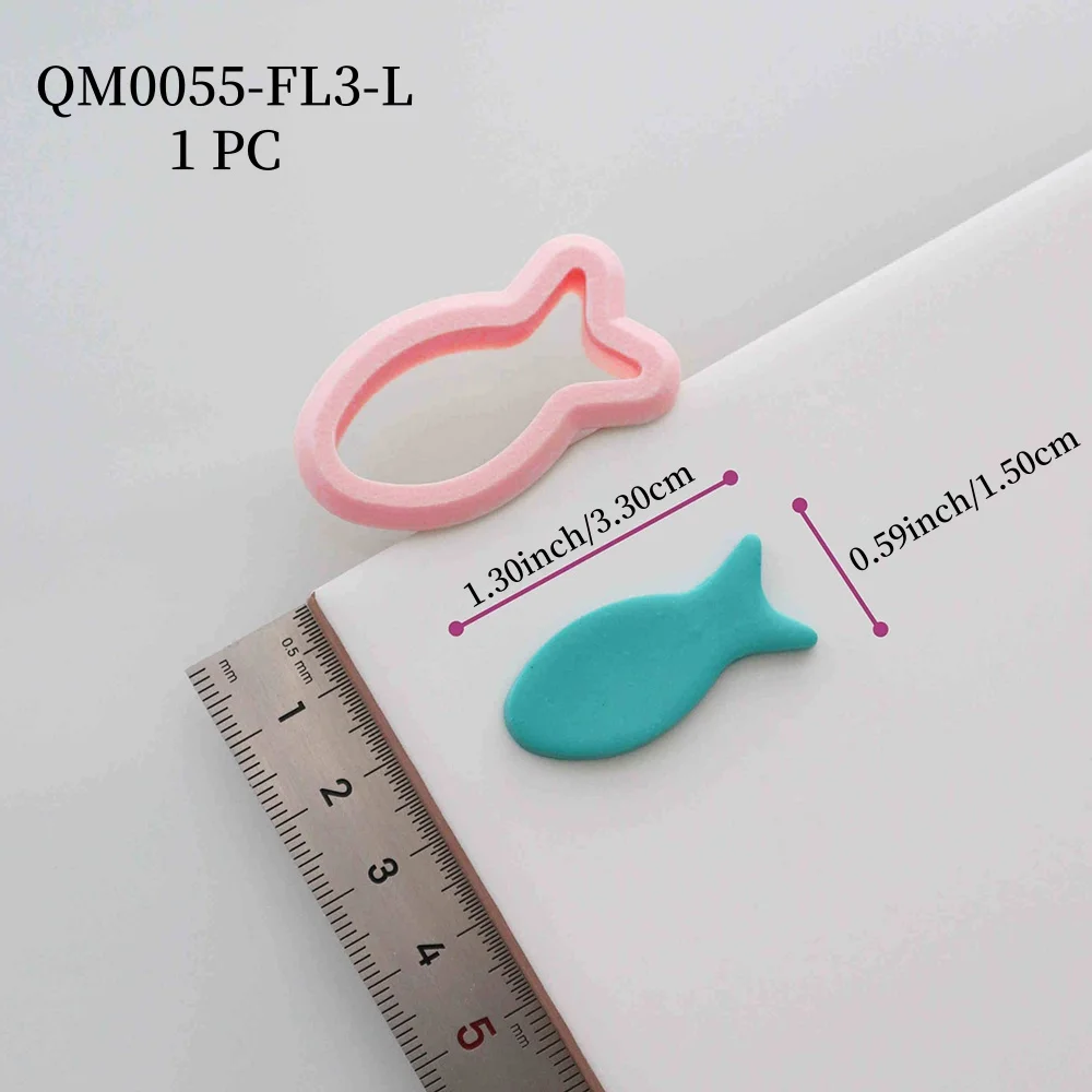 Schneider aus Fisch-Polymer-Ton | Ozeantier-Tonschneider | Sommer-Tonschneider | DIY Ton-Ohrringschneider | Werkzeuge aus Polymerton | Form – Detail 7