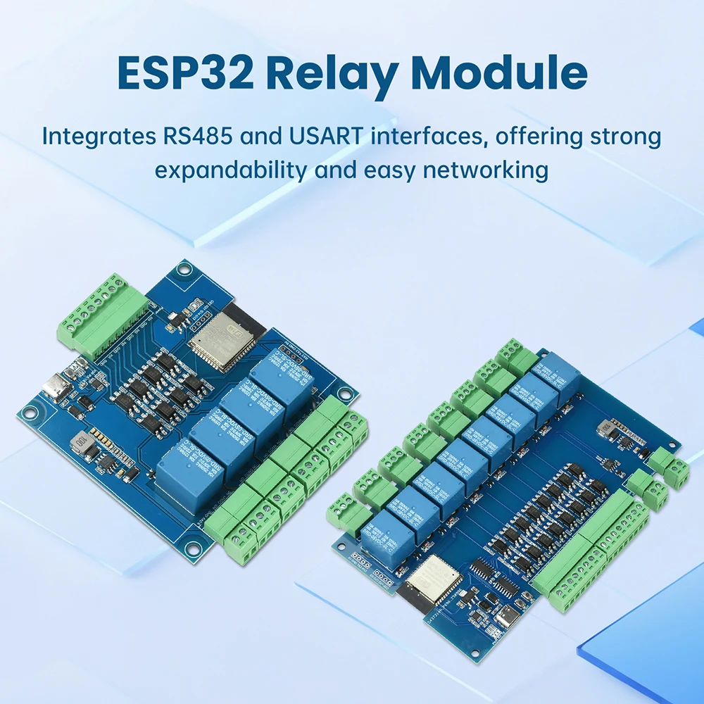 รูปสินค้า โมดูลรีเลย์ ESP32 ควบคุม Wi-Fi Bluetooth 4/8 ช่อง