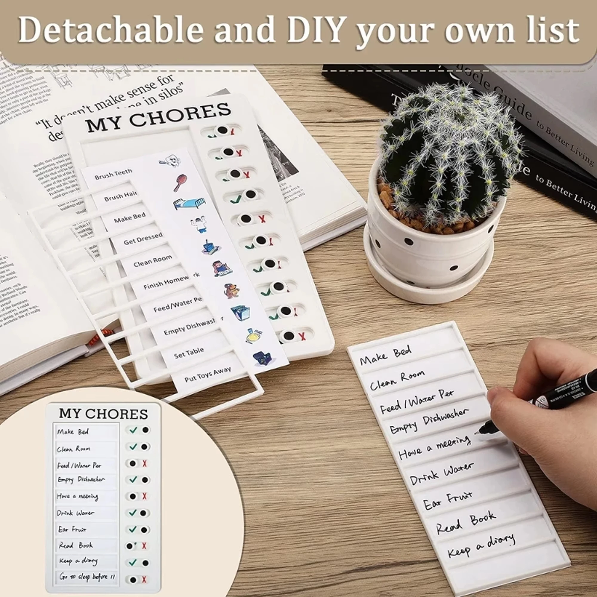 Reusable Daily Chore Checklist and Responsibility Chart