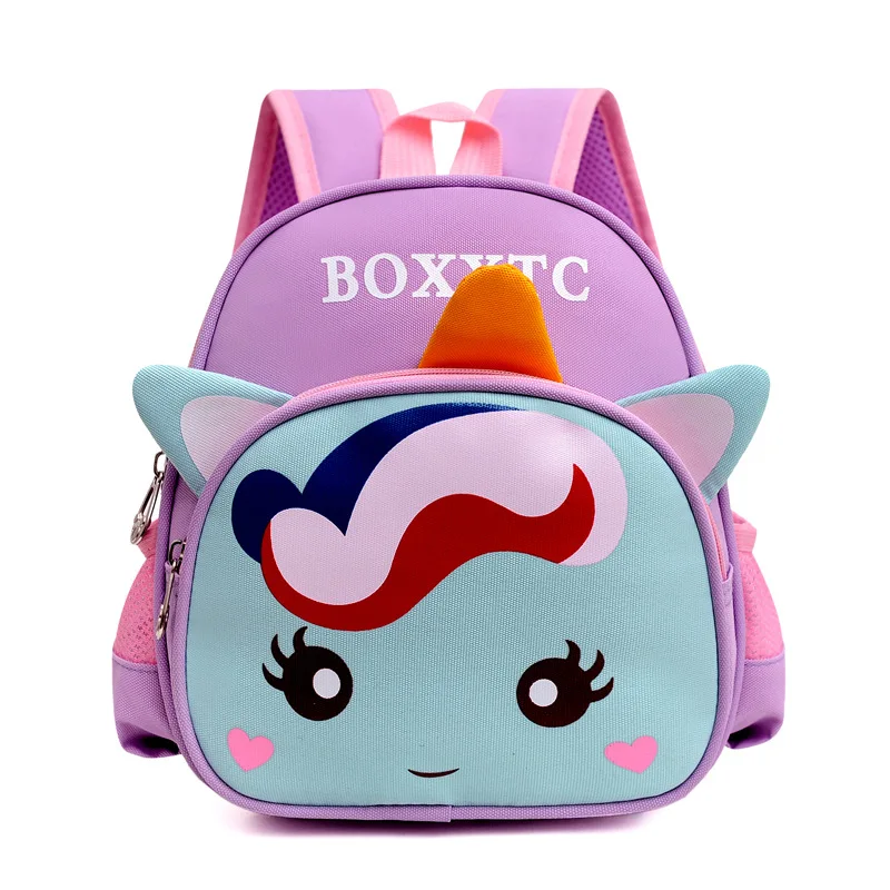 New Children Cute Unicorn Dinosaur School Bags In Kindergarten Boys Girls 1-6 Years Old Lovely Baby Backpacks Kids Anti Loss Bag