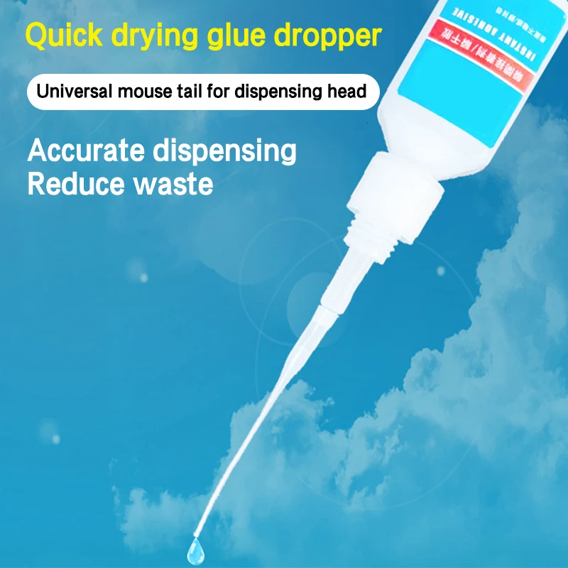 100Pcs 8/12CM Precision Glue Applicators For Crafts And Laboratory Dispensing Universal Dropper 502 Glue Extended Dotting Tube
