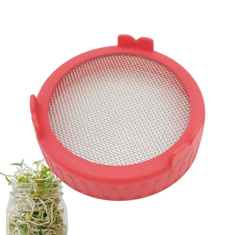 

Mason Jar Sprout Lids Mason Jar Strainer Lid Stainless Steel Sprouting Lids For Wide Mouth Mason Jars Microgreens Growing Kit