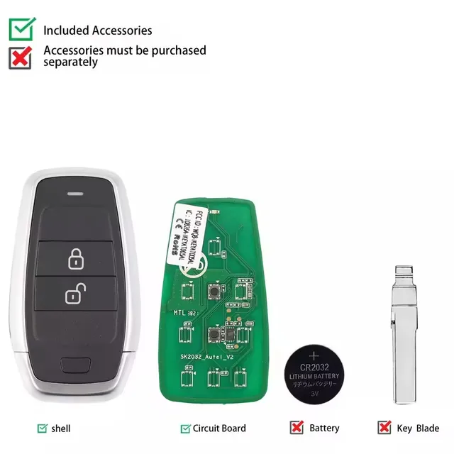 Autel Ikey AT002AL, AT003AL，AT003BL, AT004AL,AT004BL,AT004CL, AT004EL Autel Universal Smart Remote Key for KM100 IM508 IM608 2