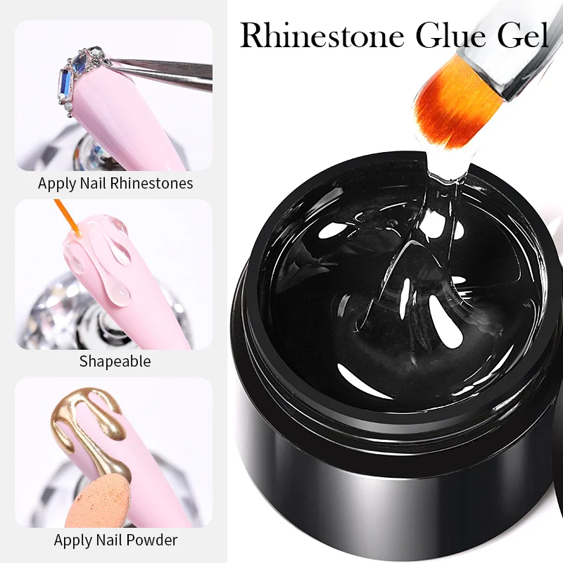 BORN PRETTY Fast Dry Nail Glue For Rhinestone Adhesive False Nails  Extension Glue Stick The Drill Soak Off UV LED Nail Art Gel - AliExpress