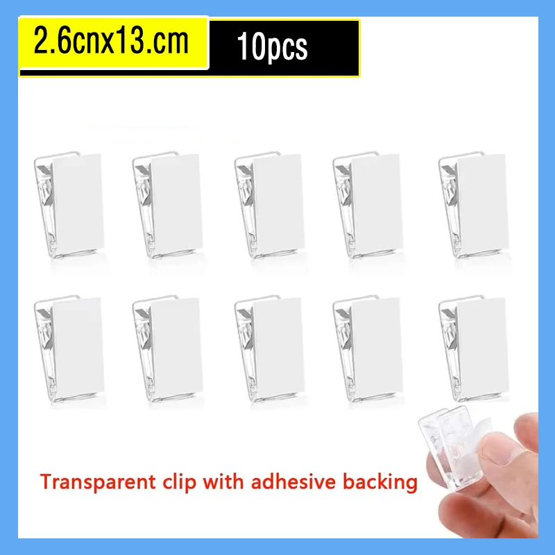 Multipurpose Self-Adhesive Wall Clips