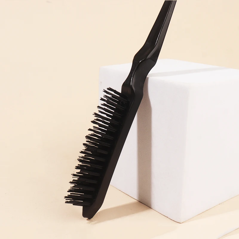 1pcs Hair Teasing Brush, Salon Back Combing Brush Rat Tail Teasing Hair Brush Nylon for Back Combing Styling Tool 5