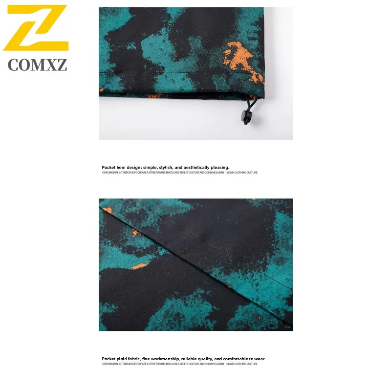 COMXZ Men Motorcycle Jacket Outdoor Adventure Windproof Jackets Casual Street Style Lightweight Autumn New Men Windbreaker