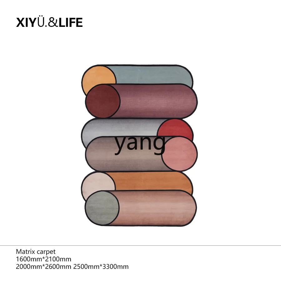 

Yjq Simple Geometric Color Matching Polygon Blanket Hand-Made Weaving Living Room Wall Color Tapestry