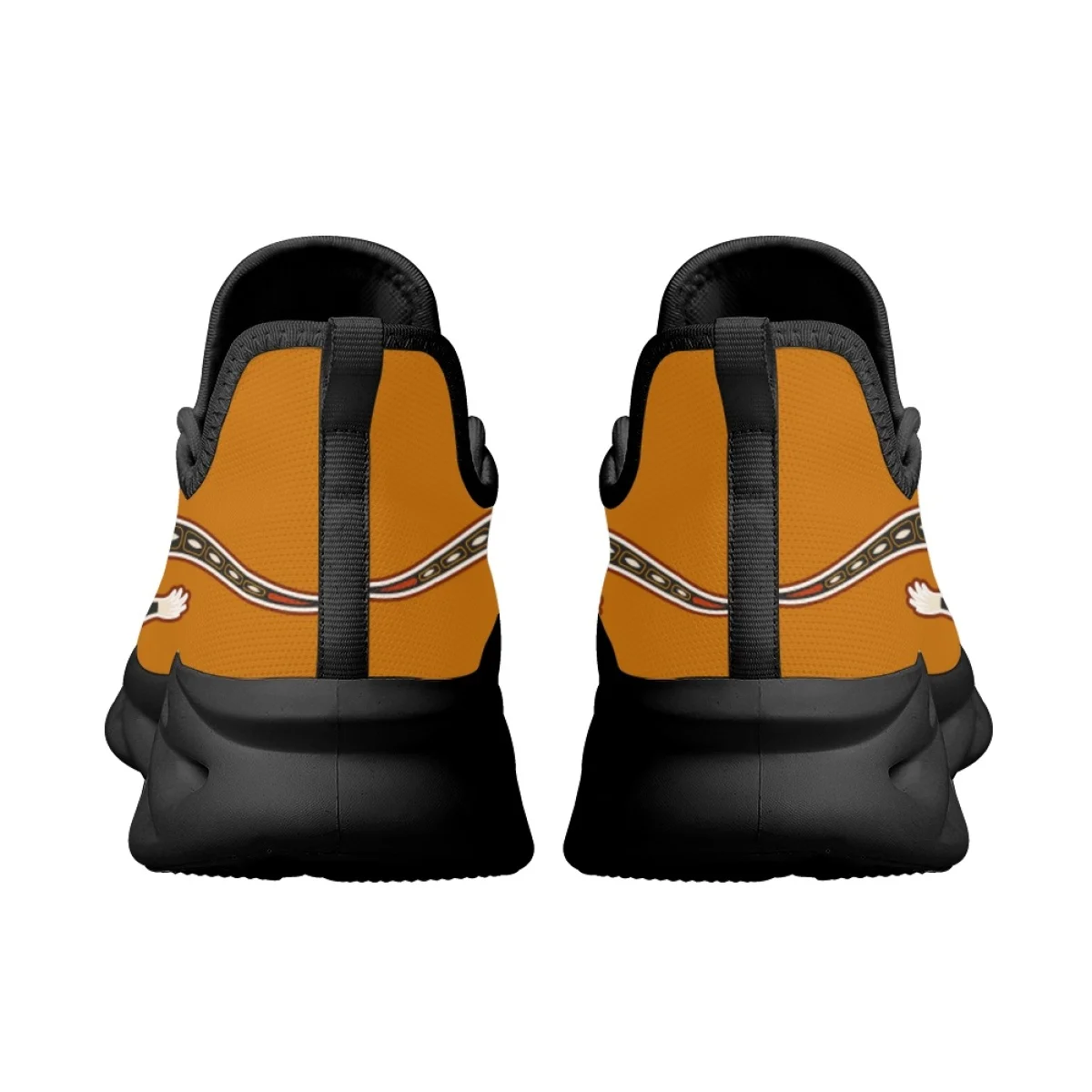 INSTANTARTS Australia Aboriginal Lizard Indigenous Art Design Sneakers Casual Mesh Swing Shoes Women's Outdoor Lace-up Tennis