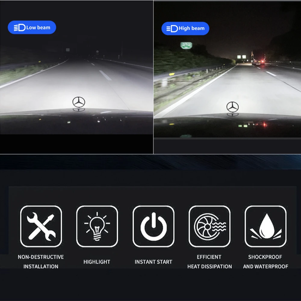 LED Car Headlights Infitary H4 H7 30000LM CSP3570 H1 H3 H11 H13 H27 880 9005 HB3 9006 HB4 9007 Light for Vehicle Auto CANBUS
