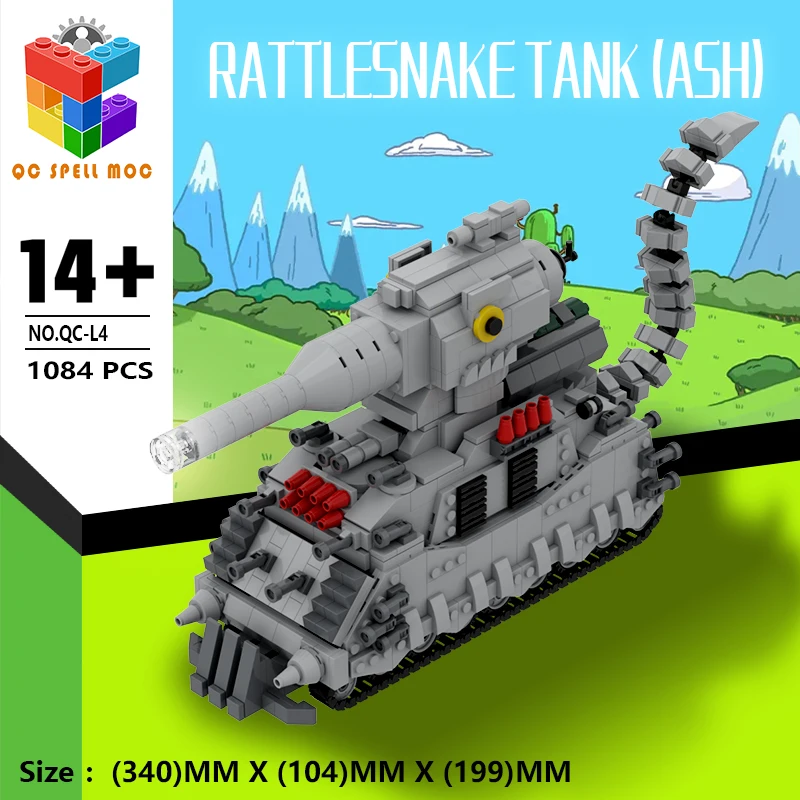 Qicai Creative MOC World War II Tank World KV6KV88KV45GT Giant