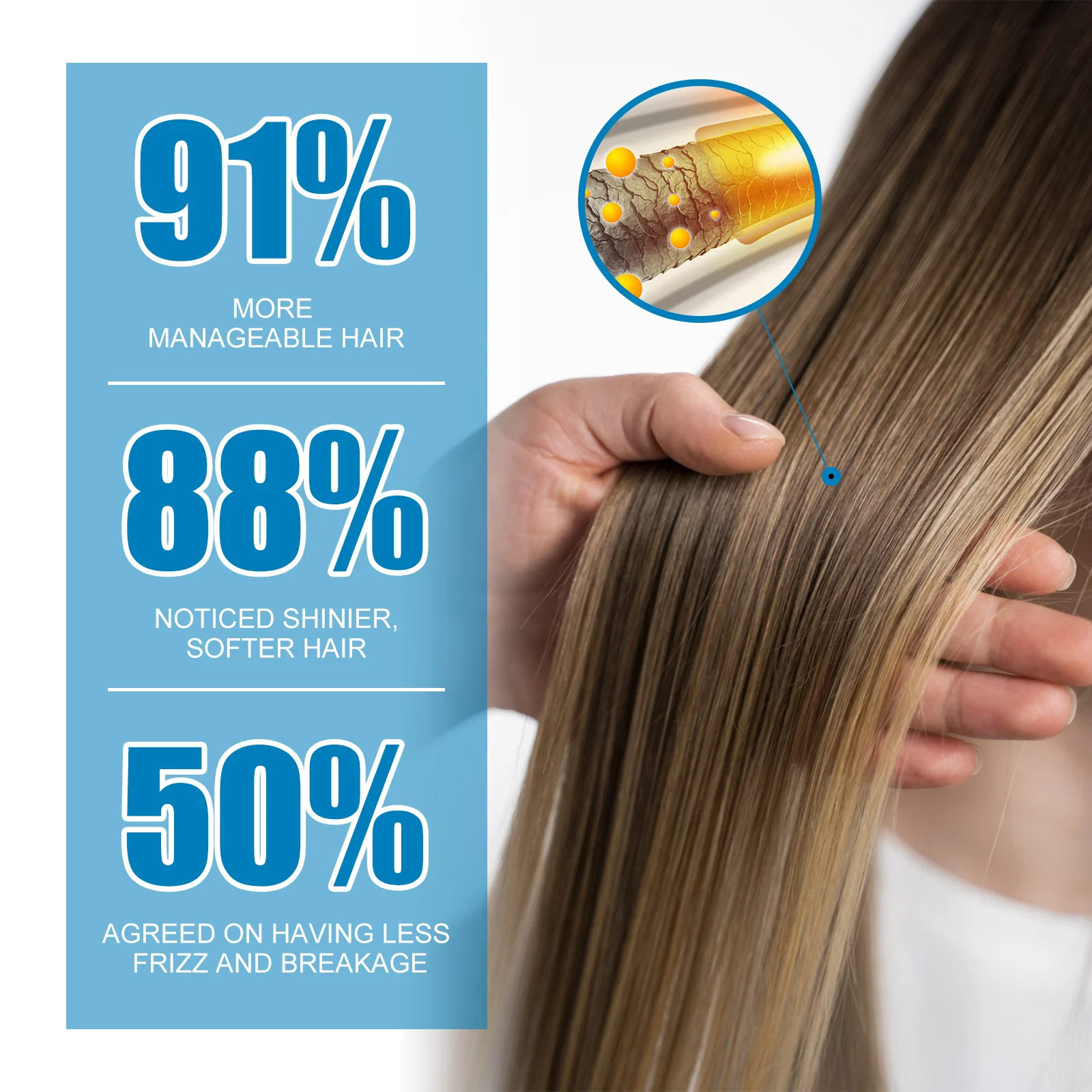 Keratin Vitamin Capsule Hair Essence Oil For Damaged Dry Frizzy Hair Treatment