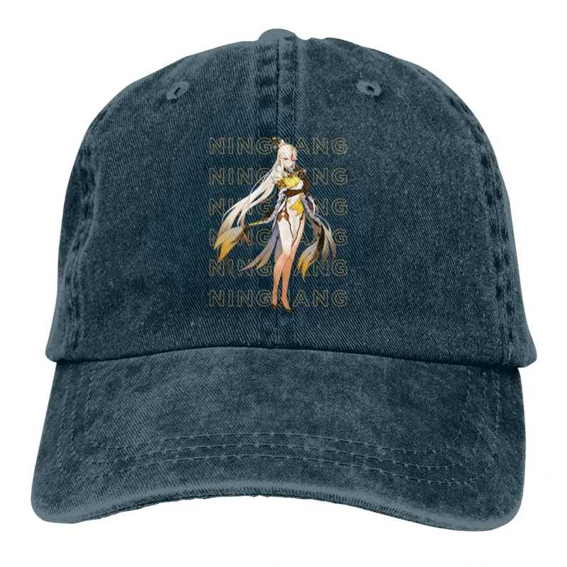 

Однотонные шапки для папы Ninguang женская шляпа солнцезащитный козырек бейсболки игровая Кепка Paimon